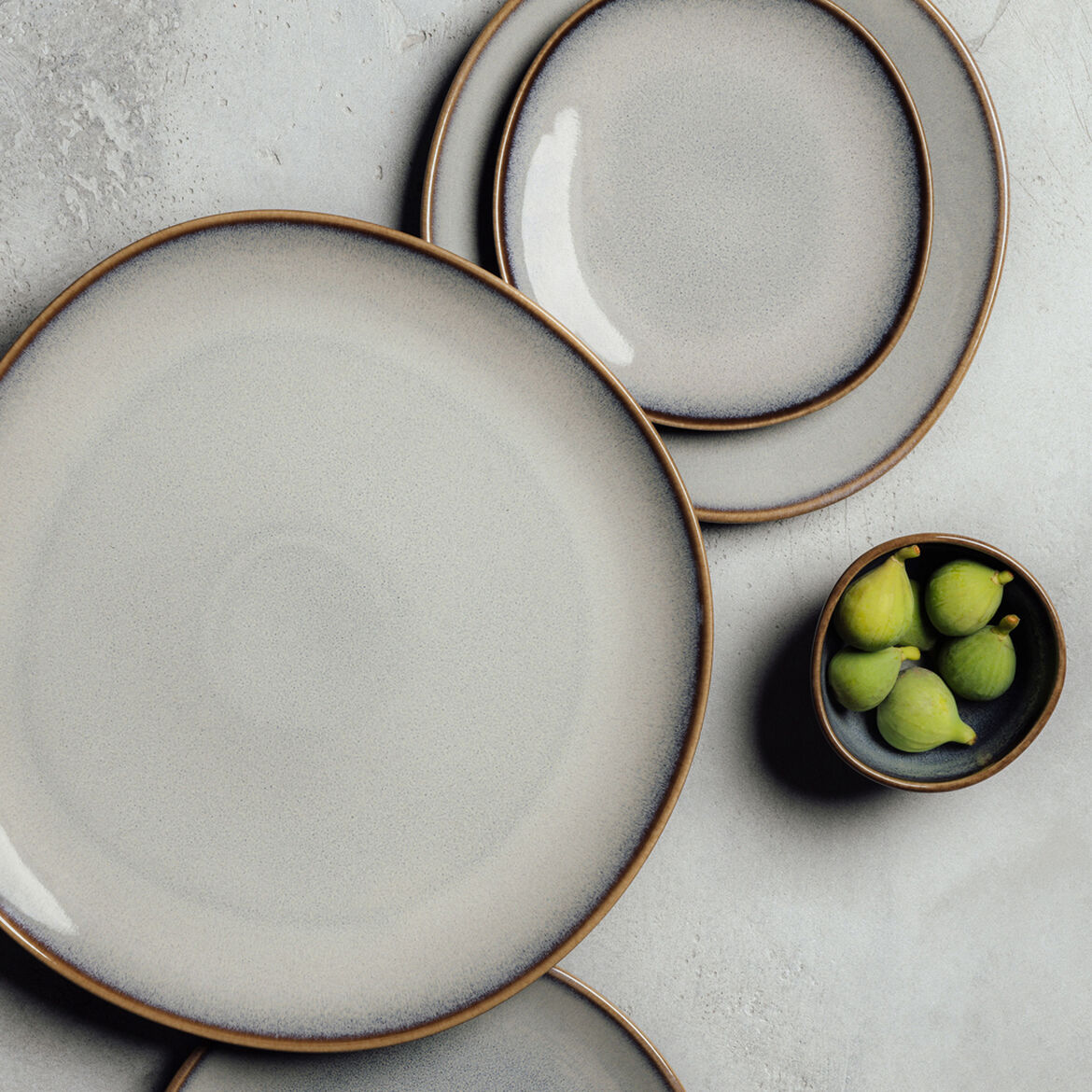 Lave beige dip bowl 10x6cm