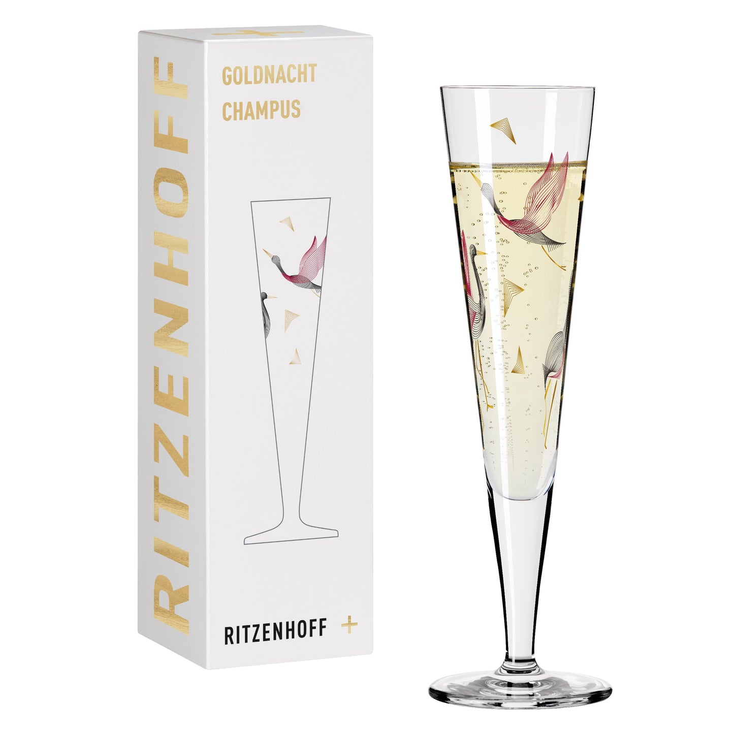 Ritzenhoff Goldnacht champagne glass