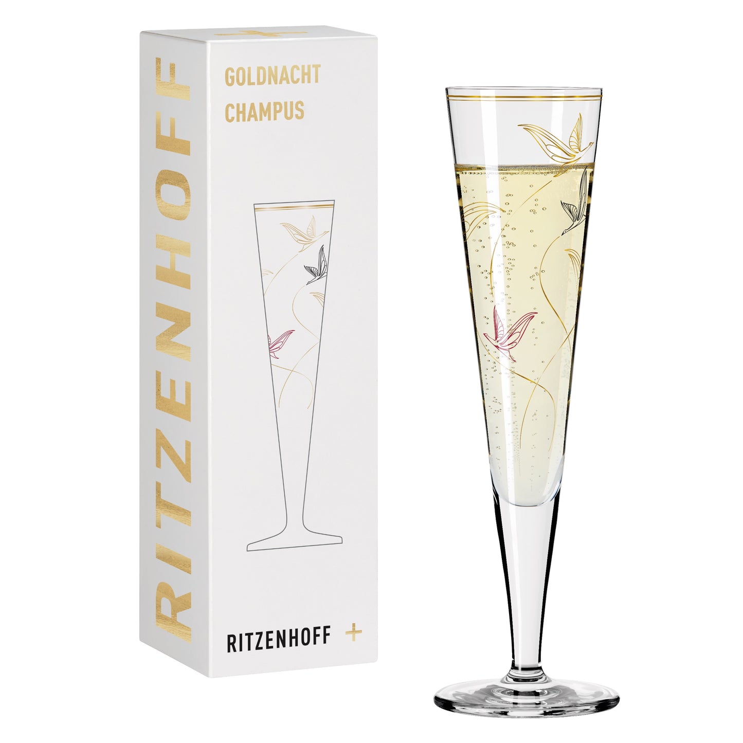 Ritzenhoff Goldnacht champagne glass