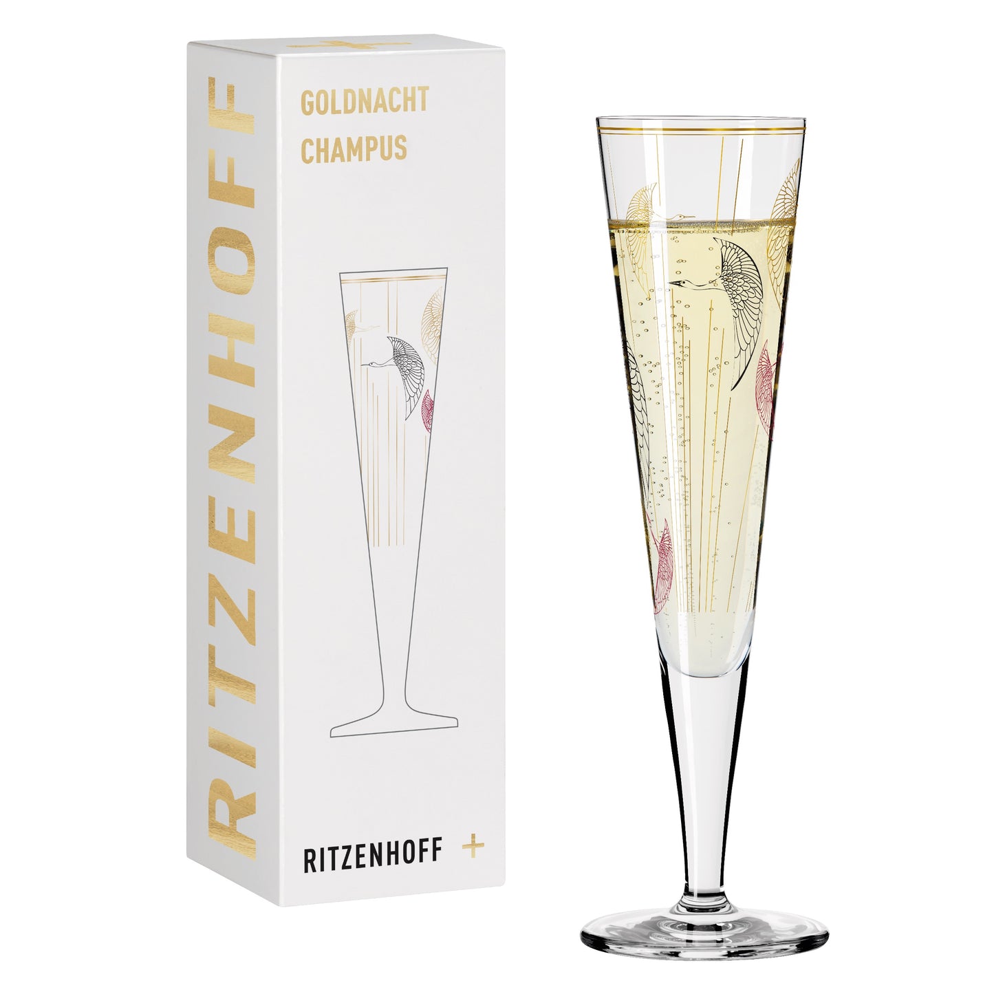 Ritzenhoff Goldnacht champagne glass