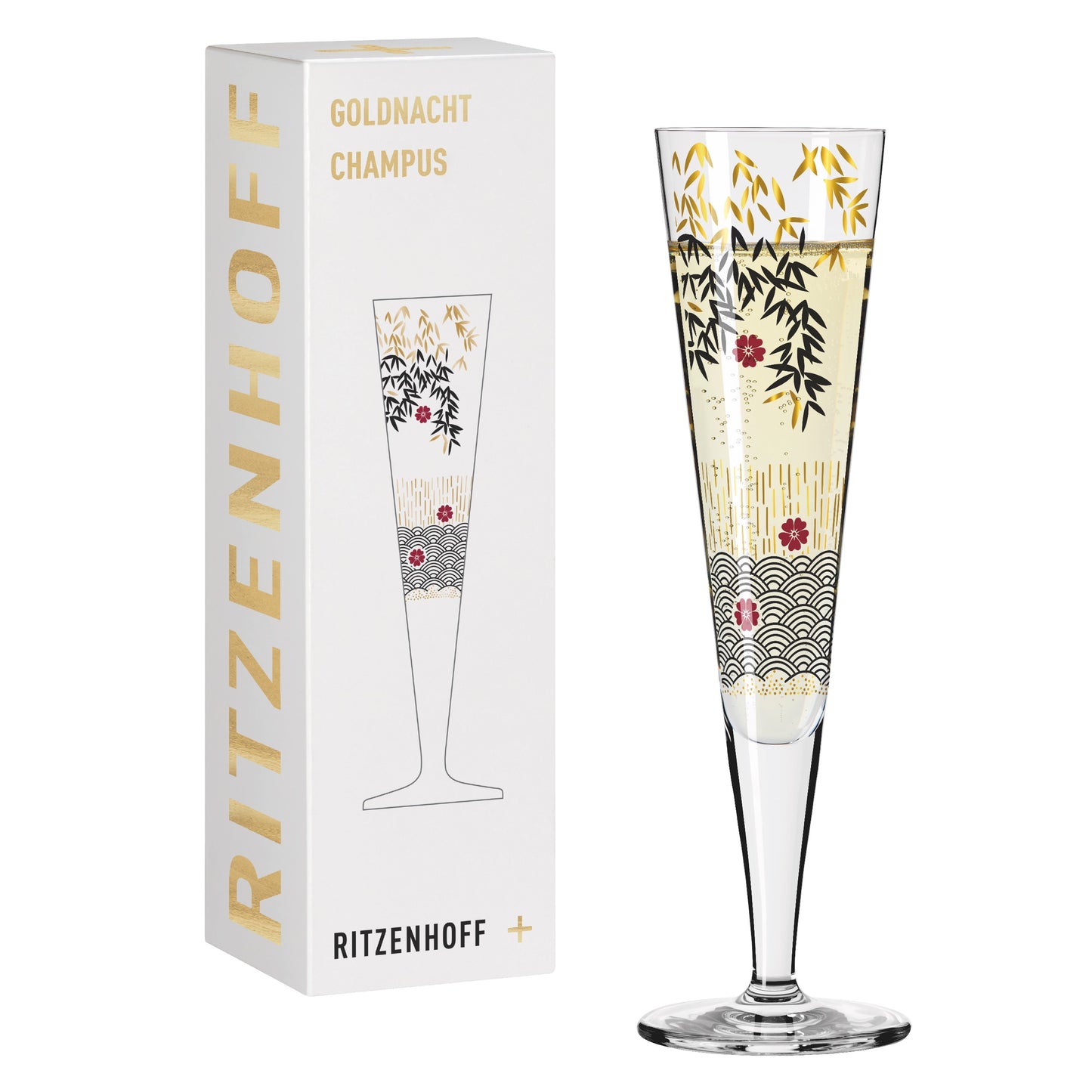 Ritzenhoff Goldnacht champagne glass