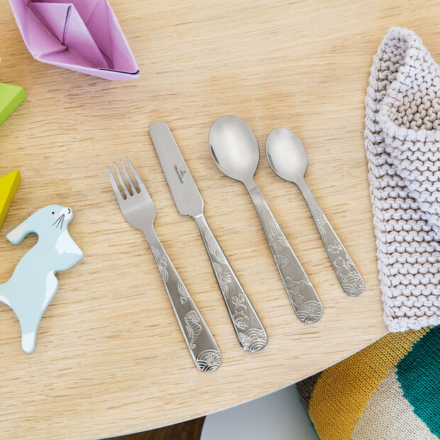 Happy as a Bear children's cutlery 4-piece
