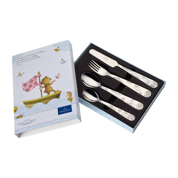 Happy as a Bear children's cutlery 4-piece
