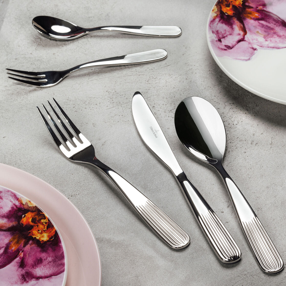 Rose Garden table cutlery, 6 people, 30 pieces