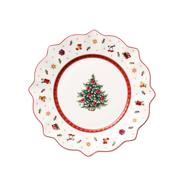 Toy's Delight breakfast plate white