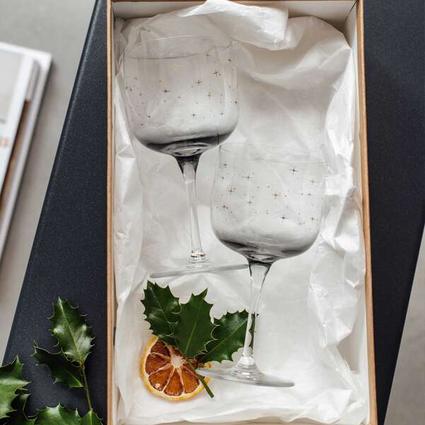 Winter Glow wine goblet, set of 2