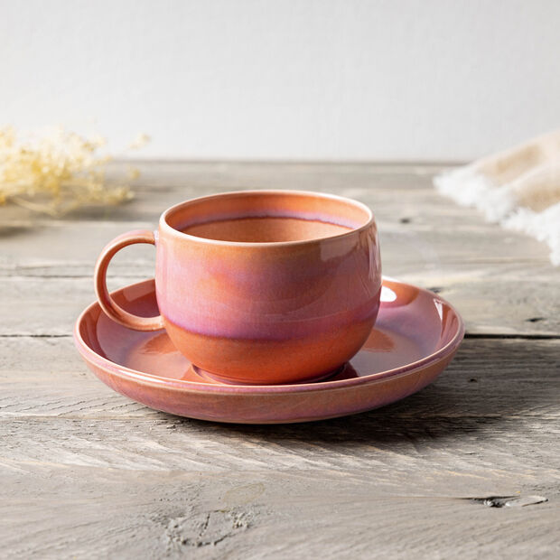 Perlemor Sand / Coral Kaffeetasse 0,27l