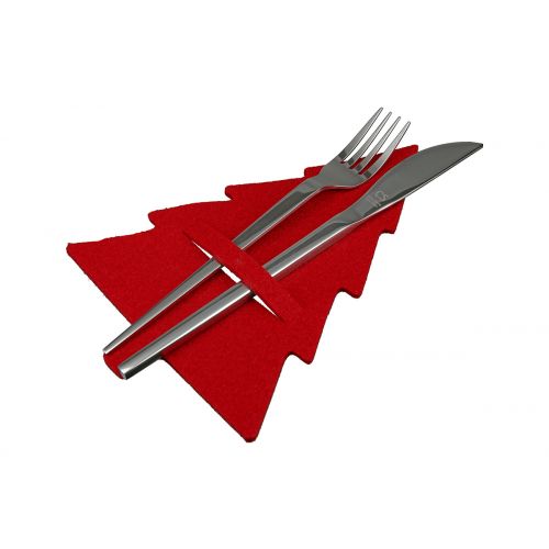 Christmas tree cutlery bags