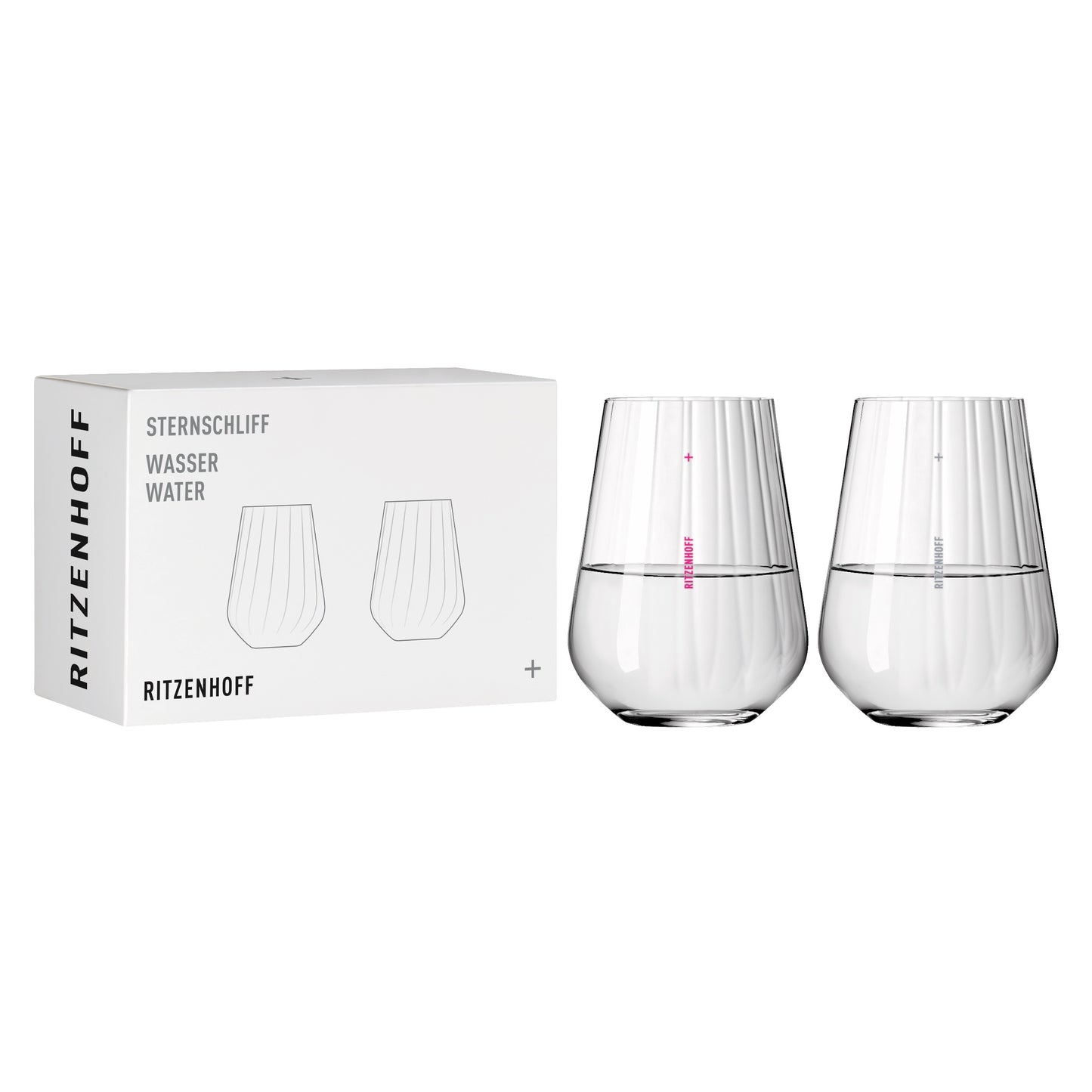 Ritzenhoff star cut water glass set