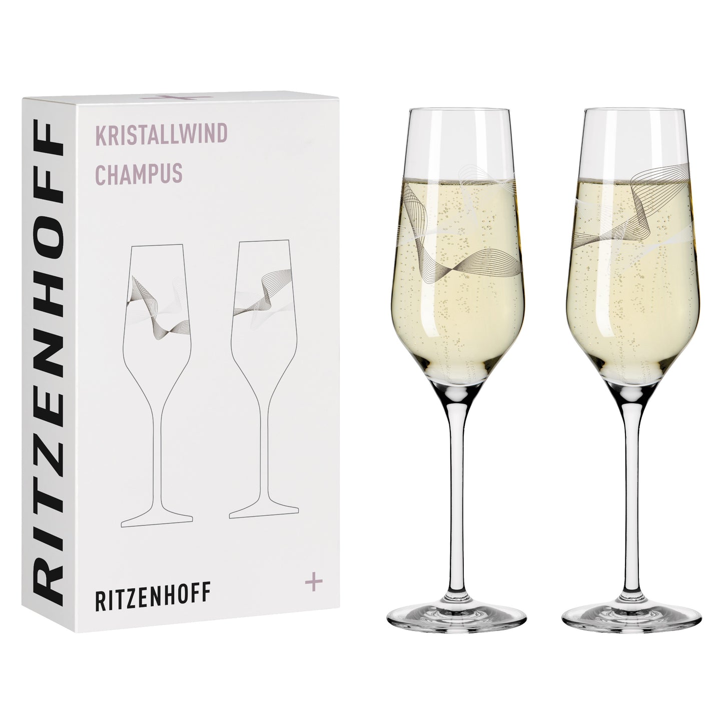 Ritzenhoff Kristallwind Champagnerglas‐Set