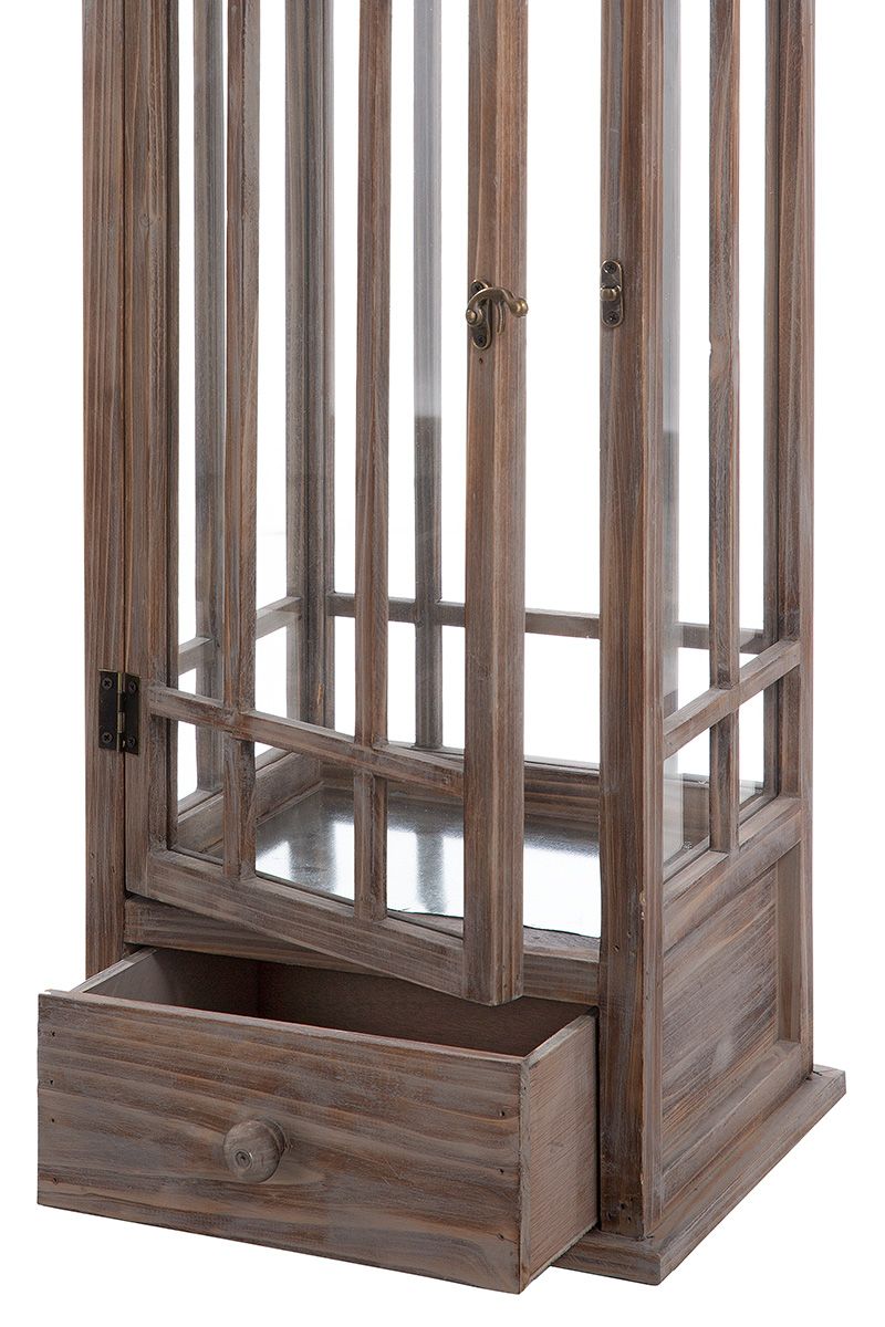 Lanterne Linear Wood