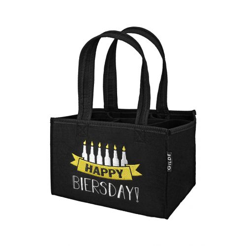 bottle carrier "Happy Biersday"
