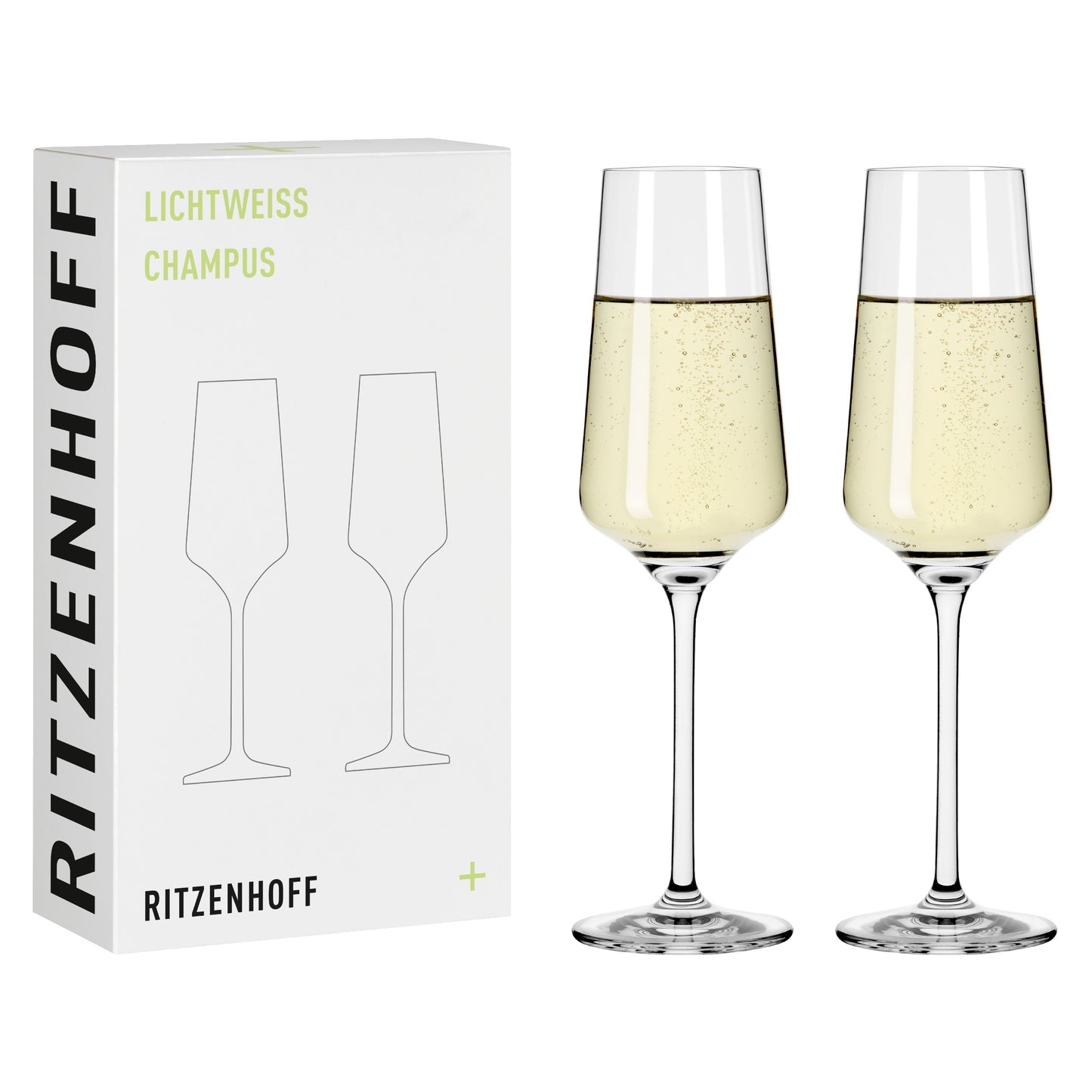 Ritzenhoff light white Julie champagne glass set