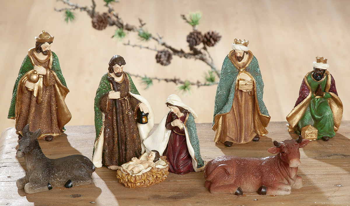 Nativity figures 8-piece set