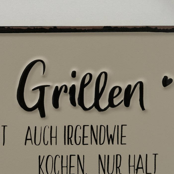 Schild Grillen