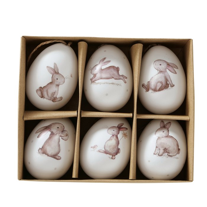 Decorative pendant Knuffi, 6 pieces.