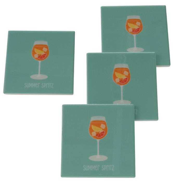 Untersetzer Summer Spritz, 4 tlg.