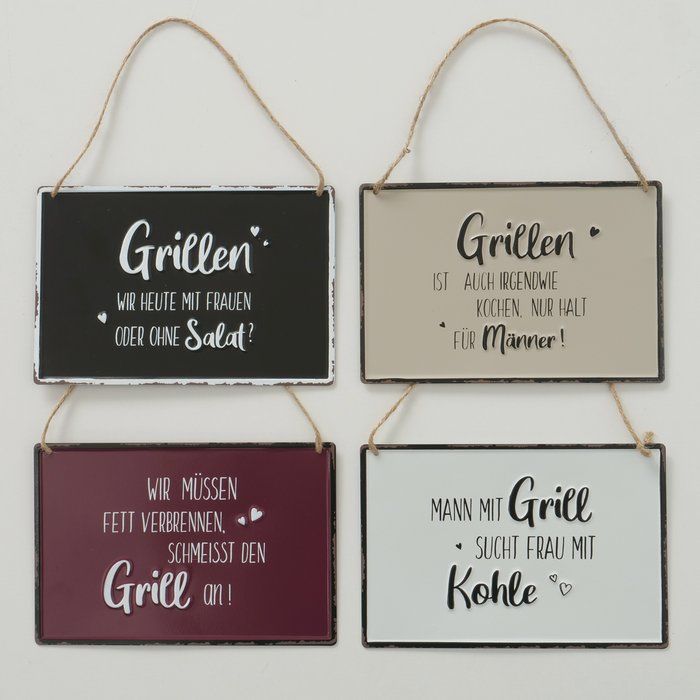 Schild Grillen
