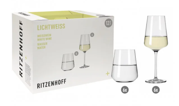 Ritzenhoff Lichtweiss Julie white wine glass set