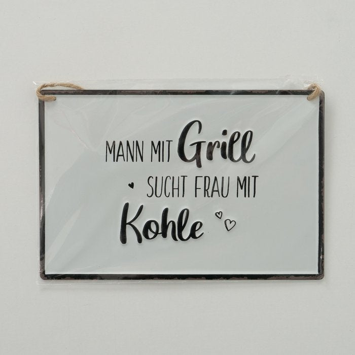Schild Grillen