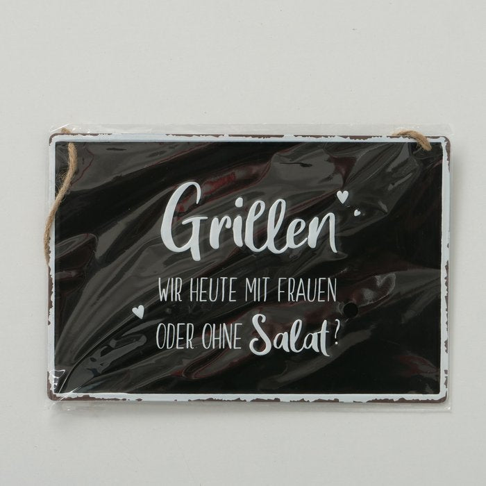 Schild Grillen