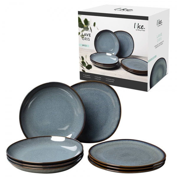 Lave gris Tafelset 8tlg.