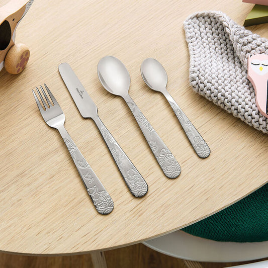 Hungry Bear children's cutlery 4 pieces. 