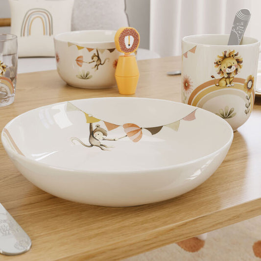 Roar like a Lion children's plate deep, Ø19 cm 