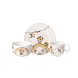 Roar like a Lion, children's tableware set 3 pieces. 