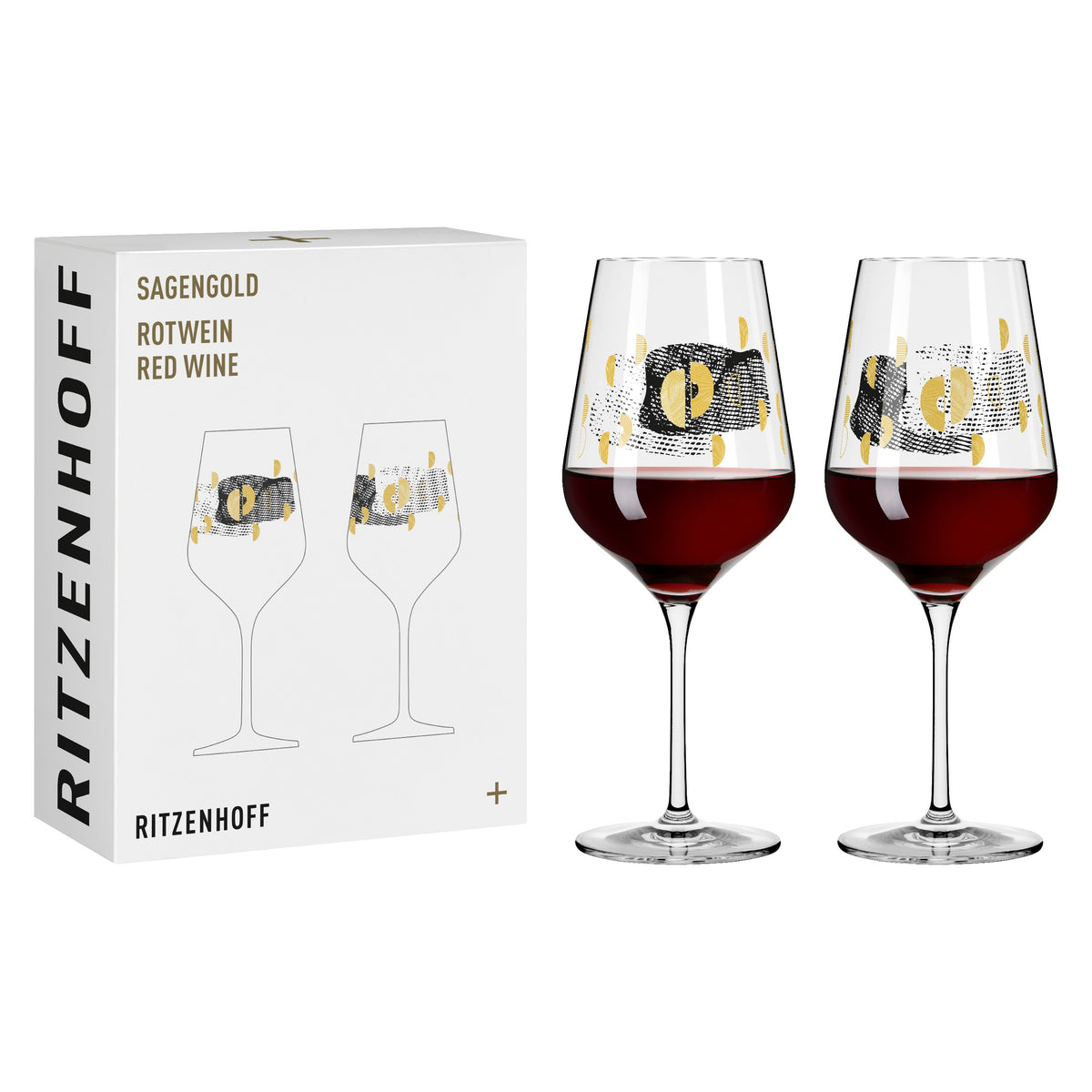 Ritzenhoff Sagengold Rotweinglas‐Set – Zimber.shop