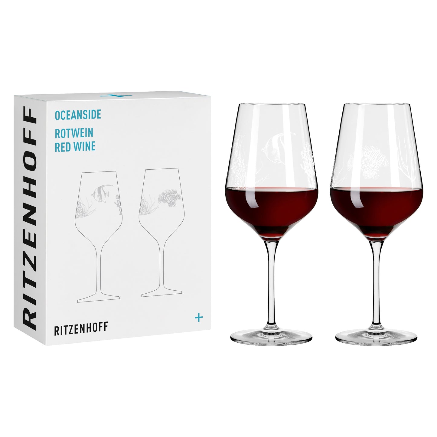 Ritzenhoff Oceanside red wine glass set