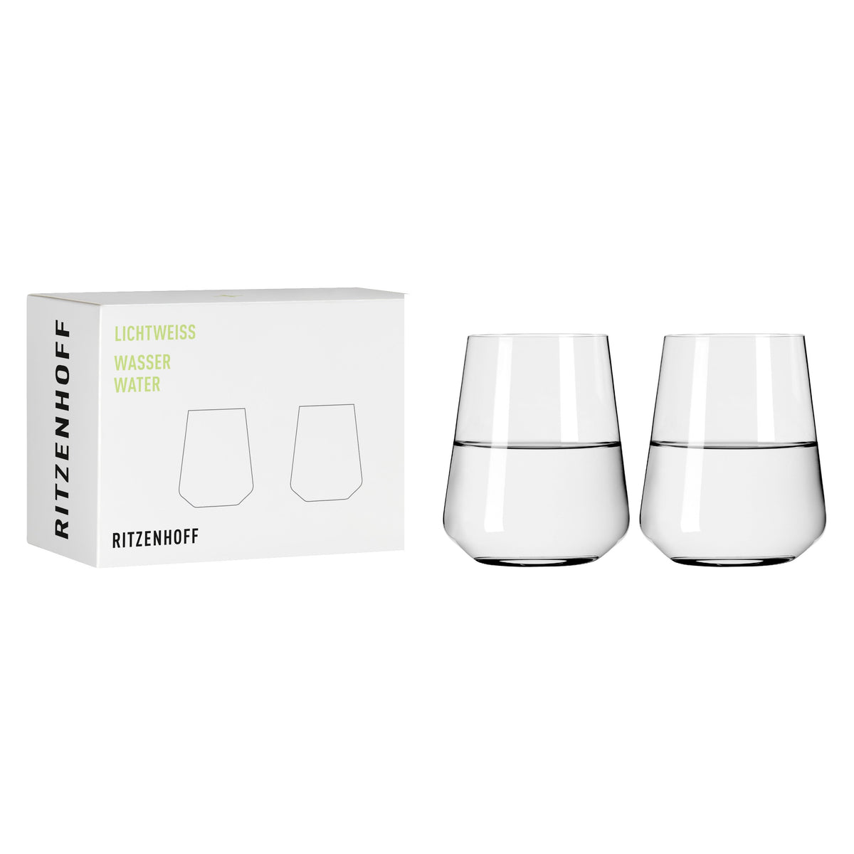 Ritzenhoff Lichtweiss Julie Wasserglas‐Set – Zimber.shop