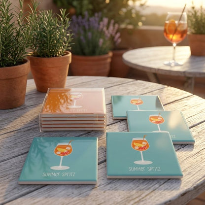 Untersetzer Summer Spritz, 4 tlg.