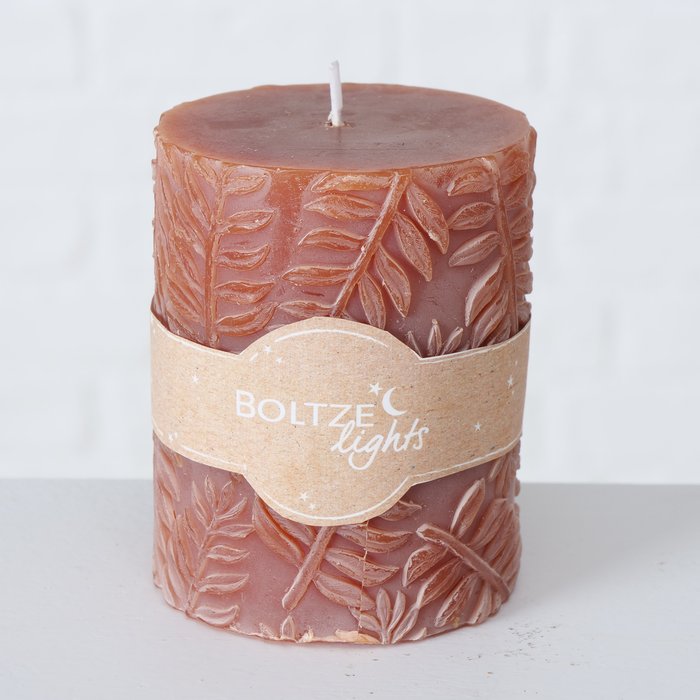 Pillar candle Theodora, 3 assorted.