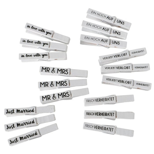 Dekoclip Wedding, 18 tlg.