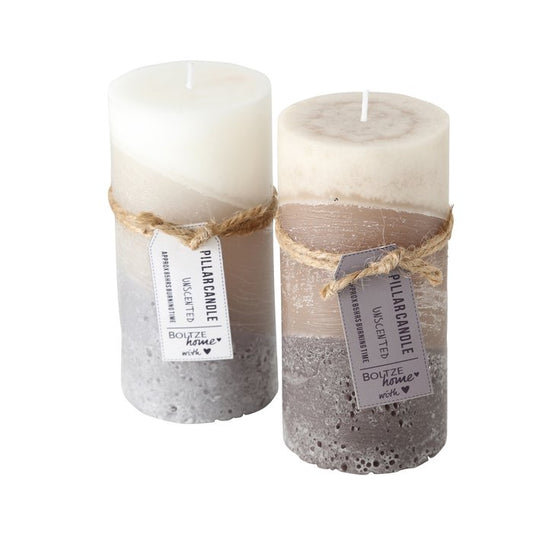 Pillar candle Nureo, 2 ass.