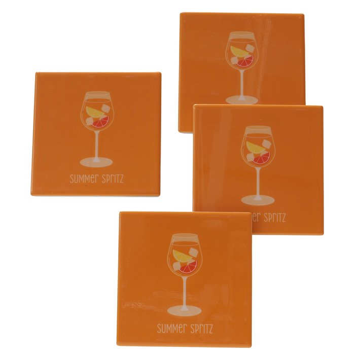 Untersetzer Summer Spritz, 4 tlg.