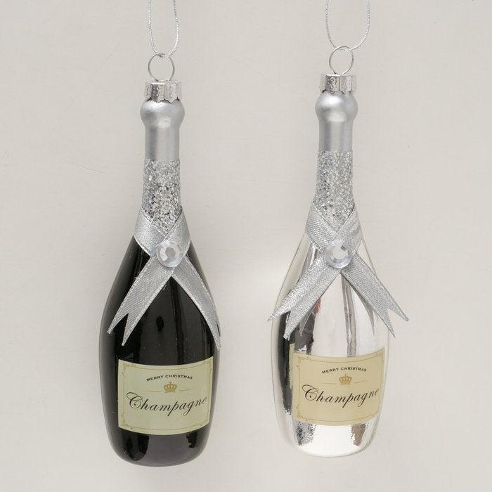 Weihnachtsanhänger Champagne