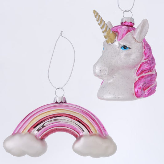 Weihnachtsanhänger Unicorn/Rainbow