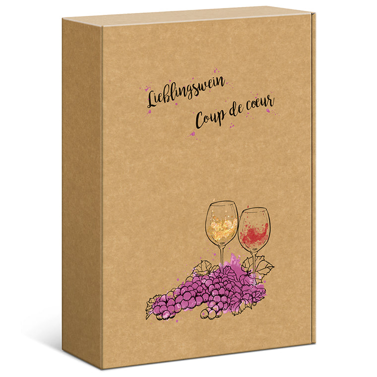 Weinpräsentkarton "Lieblingswein"