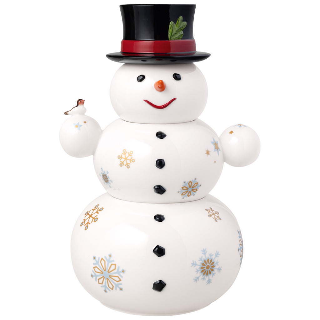 Weihnachtsspielzeug Memory Schneemann Dose