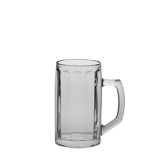 Beer mug Brema optics with 0.4 l calibration mark 6 pieces.